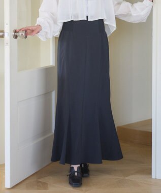 earth music&ecology サイドリブパネルラインマーメイドスカート