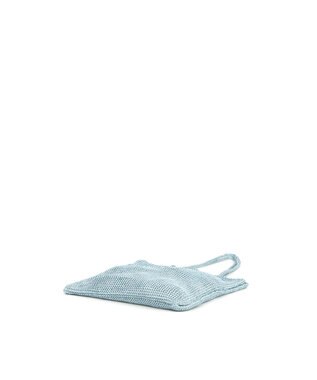 UNBILLION カシュカシュ cachecache / ラメ糸編みトートバッグ ブルー