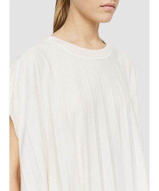 JOSEPH 【洗える】コットンプリッセ　ラウンドネックTシャツ Ivory