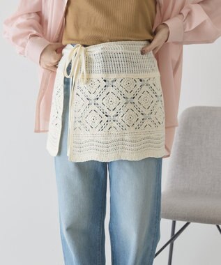 AMERICAN HOLIC クロシェニット巻きスカート