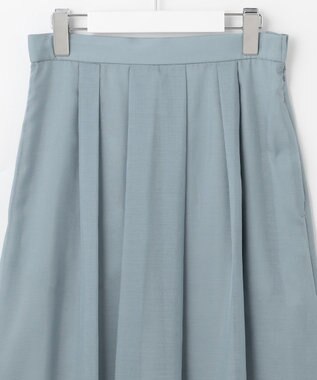 J.PRESS LADIES 【WEB限定カラーあり・洗える】 ブライトスパンボイル スカート サックスブルー系