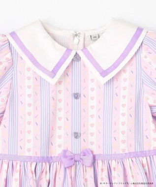 ANY KIDS 【any FAM×サーティワン アイスクリーム】ストライプ ワンピース ラベンダー