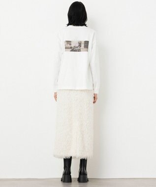 NAVE 【xNAVE】Six Sence Recordコラボ グラフィックロングスリーブT アイボリー系