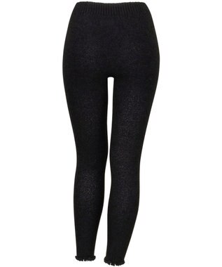 Wing あったかオーバーパンツ マシュマロ糸を使用 ここちよいフィット感 軽いはきごこち 足首丈 秋 冬 ER0795 ウイング／ワコール ブラック