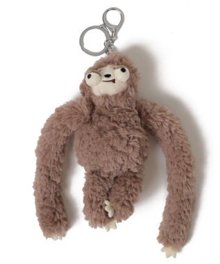 WEGO でかおめめなまけものぬいぐるみキーホルダー ベージュ