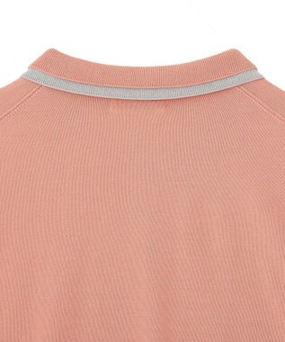 Green Parks ここちニット衿付き配色プルオーバー Pink