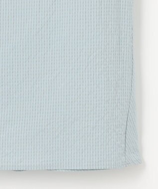 J.PRESS LADIES 【洗える】アセテートレーヨンコットンチェック ペプラム ブラウス ミント系3