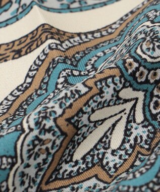 GOTAIRIKU 日本製【シルク100％】シーズナルチーフ ダークブラウン系4