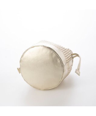 UNBILLION 【テレビ ドラマ着用アイテム】ペルケ perche / レザーメッシュ2wayバゲットバッグ ゴールド