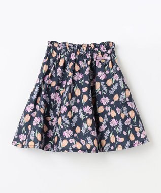 ANY KIDS 花柄 スカパン ネイビー系花柄