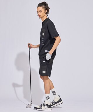 PW CIRCULUS 【MEN】ワッフルポロ 2026年モデル ゴルフ ブラック系