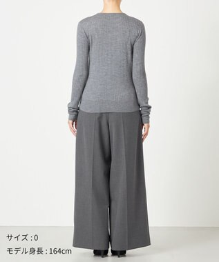 NAVE 【Nave・手洗い可】リュクスウール クルーネックニット ライトグレー系