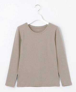 UNFILO TTON【温活】ロング Tシャツ ベージュ系