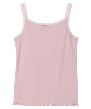 earth music&ecology ２ＷＡＹスクエア＆Vネックネックレースタンクトップ Pink