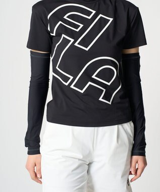 FILA GOLF／marie claire 【FILA GOLF】スーパーナイロンクール｜超接触冷感アームカバー ブラック