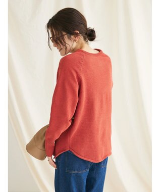 CRAFT STANDARD BOUTIQUE ７Ｇモールニット　ヘンリーＰＯ　Ｌ／Ｓ Dark Orange