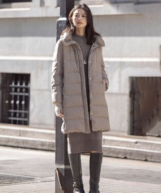 J.PRESS LADIES 【洗える】MIX COLORED ニット ワンピース ブラウン系