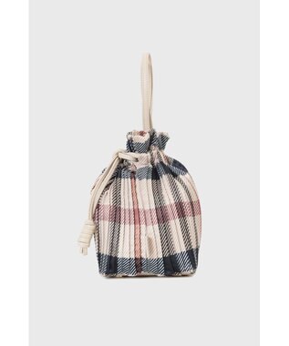 DAKS 【軽量】ポリエステル ハウスチェック 2WAY巾着バッグ ベージュ