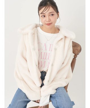 earth music&ecology ファーブルゾン Ivory