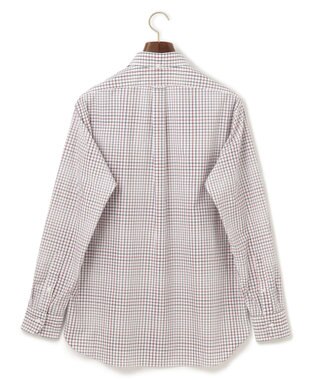 J.PRESS MEN ポプリンマルチチェック ボタンダウンシャツ ワイン系3
