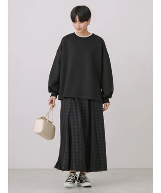 AMERICAN HOLIC カチオンギンガムギャザースカート Black