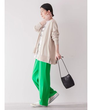 AMERICAN HOLIC ＵＶカットミディニットカーディガン Gray Beige