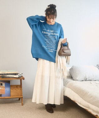 WEGO 【新色追加/ユニセックス着用ITEM/SMLサイズ展開】ジャガードグラフィックプルオーバー（LS） 柄9