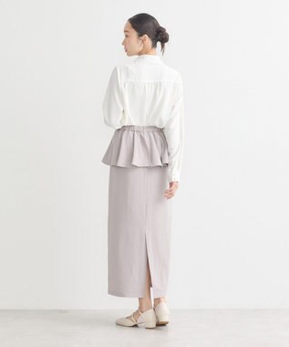 earth music&ecology 襟ビジューブラウス Off White