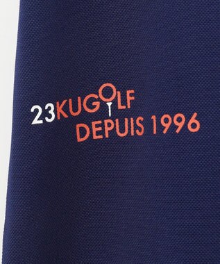 23区GOLF 【WOMEN】【吸水速乾/UVカット】グラフィカルポロシャツ ネイビー系