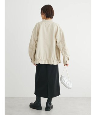 Green Parks 撥水加工　裾ドロストブルゾン Light Beige