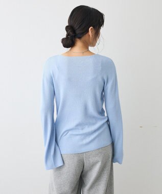 CRAFT STANDARD BOUTIQUE ボートネックニットプルオーバー Light Blue
