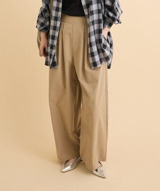 Green Parks ツータックイージーパンツ Beige