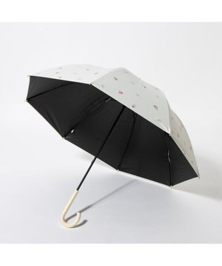 UNBILLION cache nez / 小花ドットプリントショートパラソル ホワイト