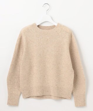 J.PRESS LADIES 【WEB限定・洗える】WOOLY NEP クルーネックニット ベージュ系
