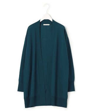 ICB 【洗える】 コンパクトウール カーディガン マリンブルー系