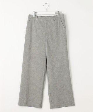 J.PRESS LADIES 【洗える】チェルビック セミワイド パンツ ライトグレー系