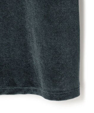 23区 【洗える】シアーベロア ロングスリーブ Tシャツ ダークグリーン系