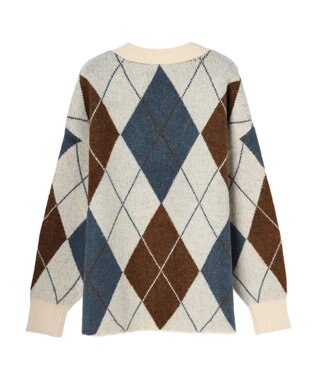 Green Parks 柄アソートニットカーディガン B