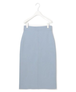 ICB 【洗える】 シンセティックハイゲージ ニットスカート ライトブルー系