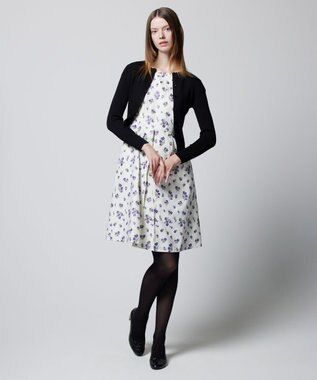 TOCCA 【洗える】SILK RIB CARDIGAN カーディガン ブラック系