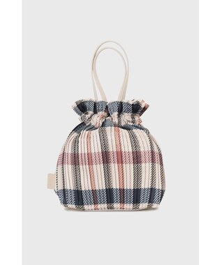 DAKS 【軽量】ポリエステル ハウスチェック 2WAY巾着バッグ ベージュ