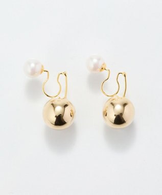 Phoebe <オンワード限定セット>ガーリッシュレースシュシュ×バックモチーフイヤリング ホワイト