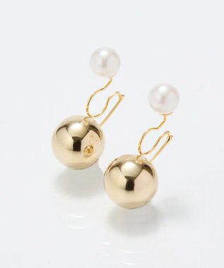 Phoebe <オンワード限定セット>ガーリッシュレースシュシュ×バックモチーフイヤリング ホワイト