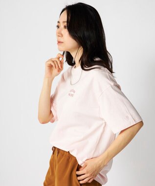 OP／FILA 【Ocean Pacific】タイポグラフィバックプリントTシャツ ピンク