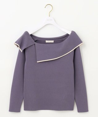 ANY SIS 【洗える】フレアカラープルオーバー モーブ