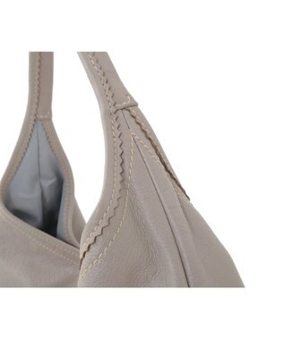 genten フェザートートバッグ　ワンショルダーバッグ ライトグレー