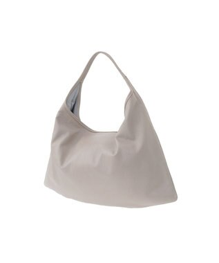 genten フェザートートバッグ　ワンショルダーバッグ ライトグレー