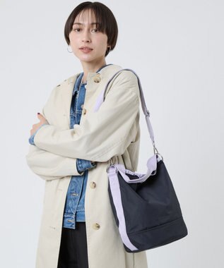 LeSportsac CONVERTIBLE BUCKET BAG/ディープシー/ソフトラベンダー