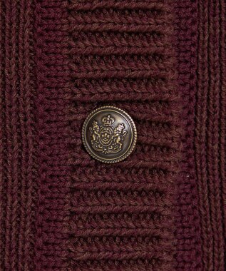 uncrave 【モデル村岡美里さん × uncrave STANDARD】ニットジャケット ボルドー