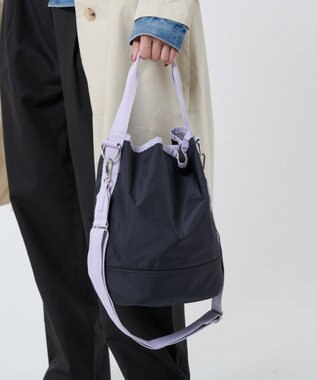 LeSportsac CONVERTIBLE BUCKET BAG/ディープシー/ソフトラベンダー ディープシー/ソフトラベンダー